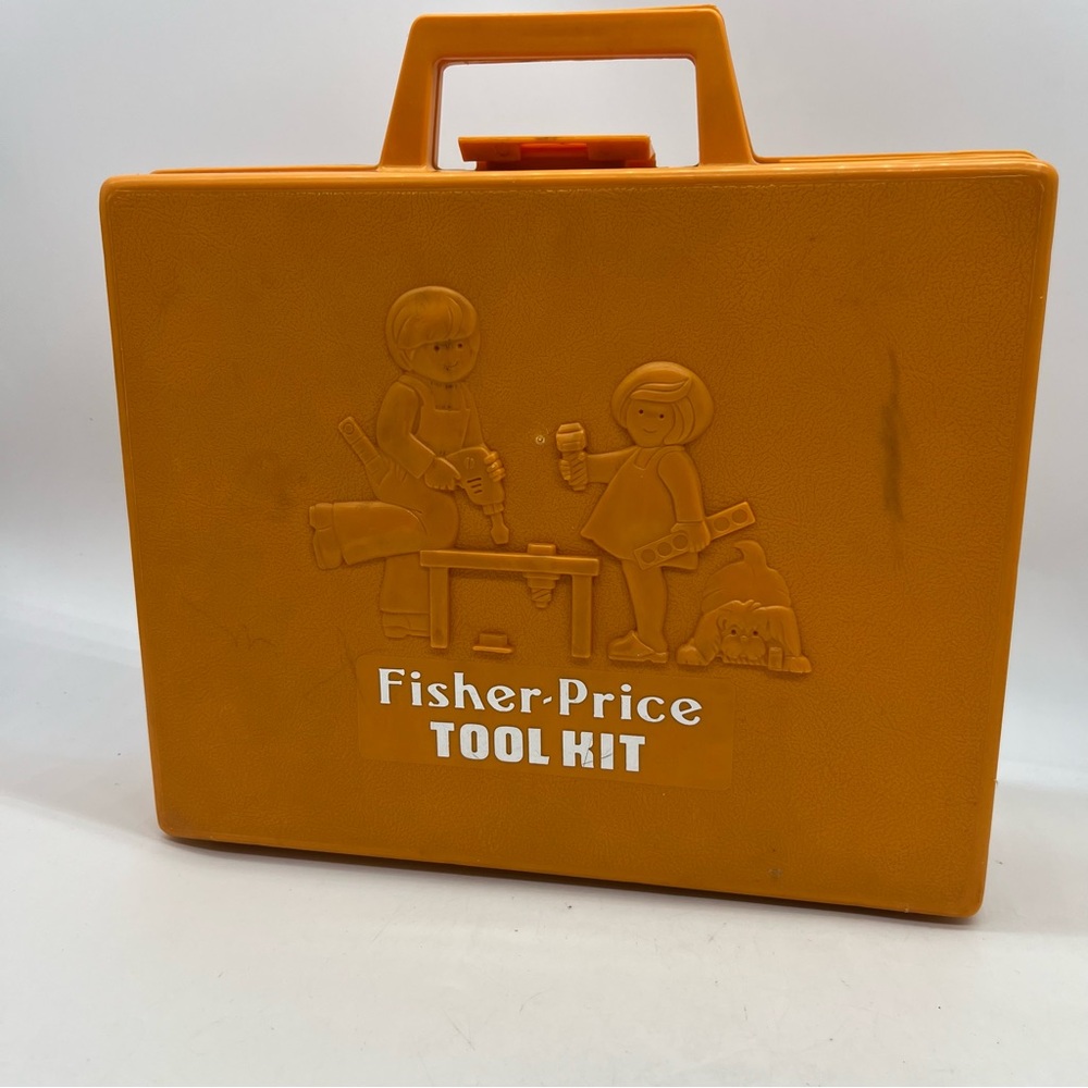 Vtg Fisher Price Tool-Kit 1977 Toy Measurement Educational Drill Ruler